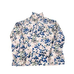 Eddie Bauer Women's Plush Quarter Zip Fleece Pullover Multicolor Size M